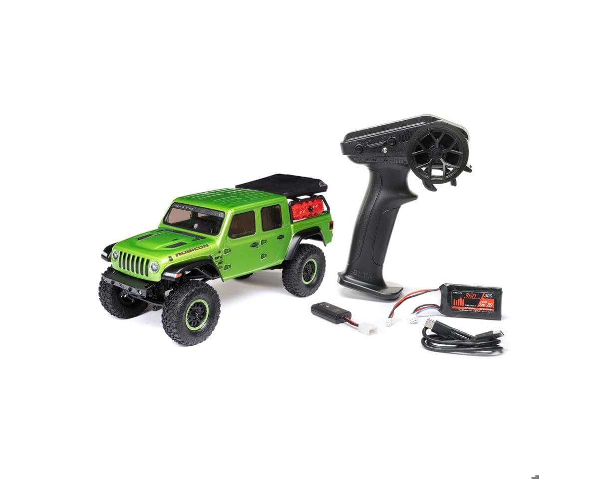 Axial SCX24 Jeep Gladiator 1/24 RC Crawler RTR, Green, AXI00005V2T3 - Hobbytech Toys
