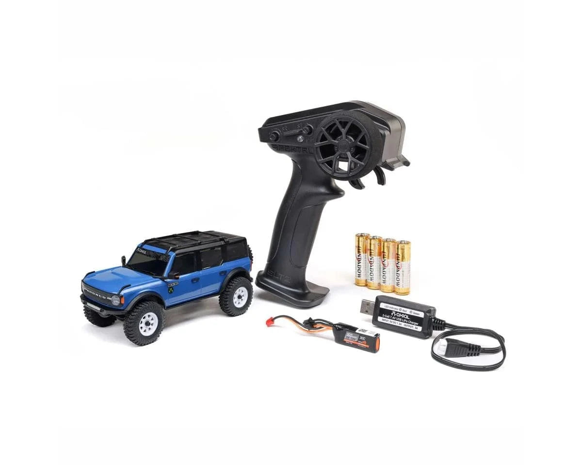 Axial SCX30 1/30 Ford Bronco Mini RC Rock Crawler RTR - Blue [2048T1]