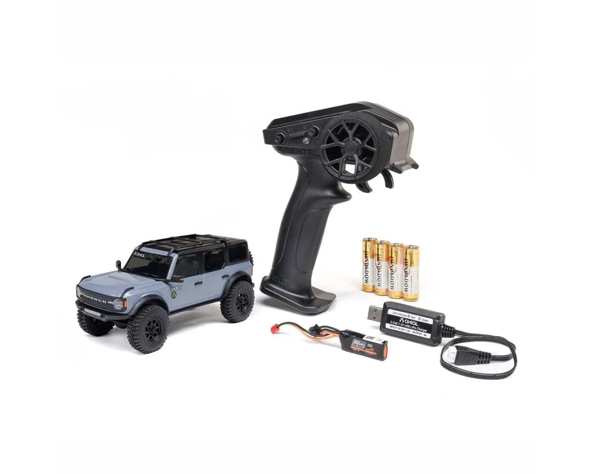 Axial SCX30 1/30 Ford Bronco Mini RC Rock Crawler RTR - Grey [2048T2]