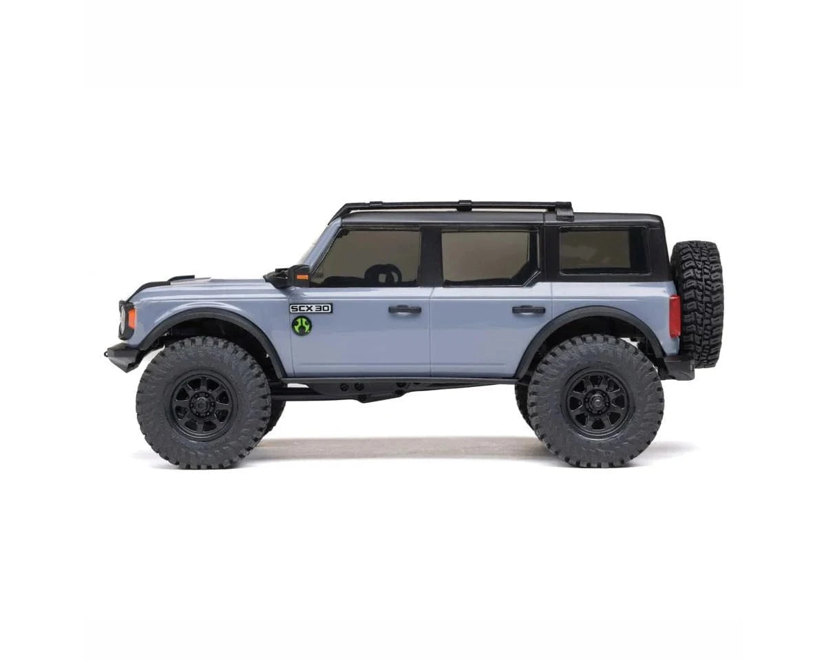 Axial SCX30 1/30 Ford Bronco Mini RC Rock Crawler RTR - Grey [2048T2]
