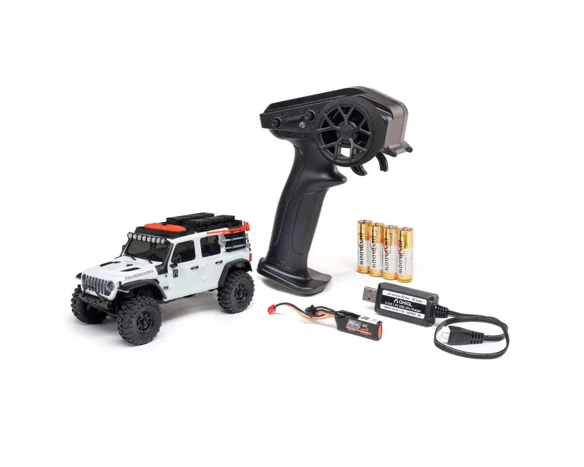 Axial SCX30 1/30 Jeep Wrangler JLU Mini RC Rock Crawler RTR - White [2261T2]