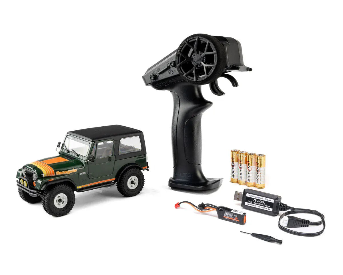 Axial SCX30 Jeep CJ-7 Renegade 1/30 Brushed Rock Crawler RTR Green