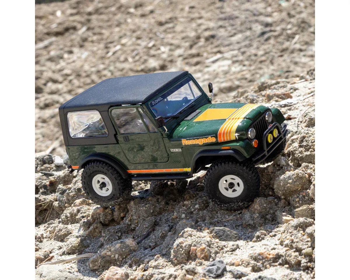 Axial SCX30 Jeep CJ-7 Renegade 1/30 Brushed Rock Crawler RTR Green