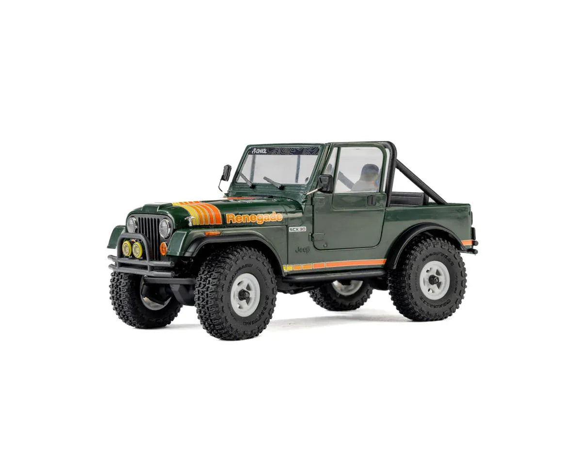 Axial SCX30 Jeep CJ-7 Renegade 1/30 Brushed Rock Crawler RTR Green
