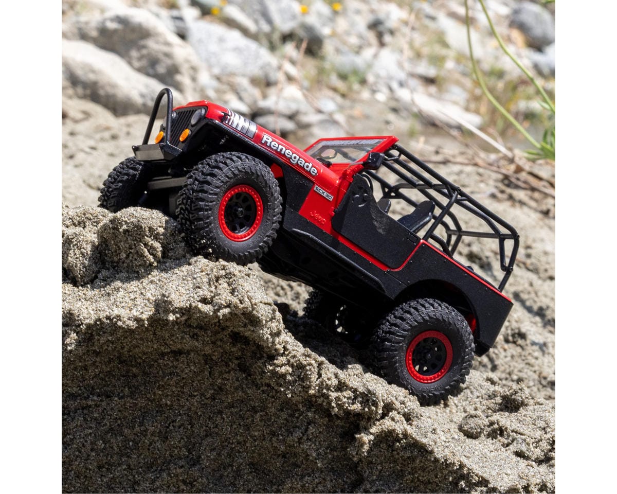 Axial SCX30 Jeep CJ-7 Renegade 1/30 Brushed Rock Crawler RTR Red