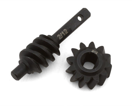 Axial Steel Ring/Pinion Worm Gear, 2/12T, Axle, SCX30 - AXI-4279
