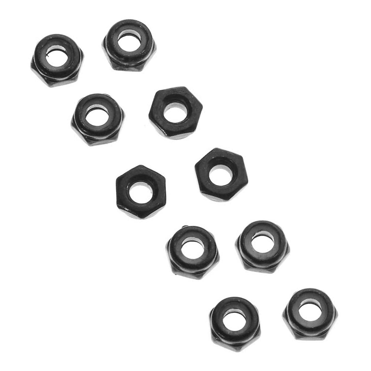 Axial M3 Thin Nylon Locking Hex Nuts Black 10pcs AXIC1052 AXA1052