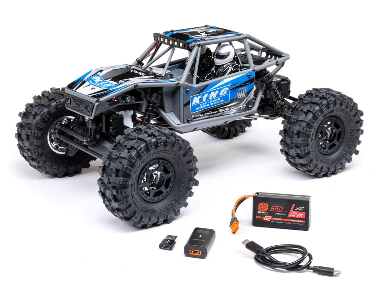 Axial UTB18 Capra 1/18 4WS Rock Crawler RTR Blue AXI-1750T1