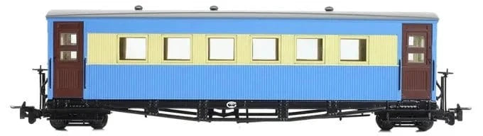 Bachmann 394 - 026 OO - 9 Bogie Coach in Lincolnshire Coast Light Railway Blue & Cream Livery - Hobbytech Toys