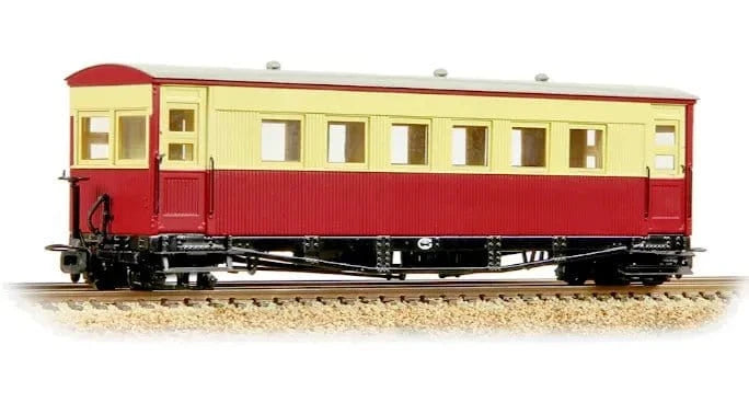 Bachmann 394 - 027 OO - 9 Gloucester Bogie Coach Lincolnshire Coast L.R Crimson & Cream - Hobbytech Toys