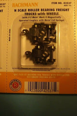 Bachmann 42537 N Scale Roller Bearing Freight Trucks With Wheels (1 Pair)** - Hobbytech Toys