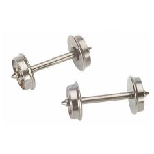 Bachmann 42904 HO Scale 33inch Flat Back Wheel Sets (12 Per Card) - Hobbytech Toys