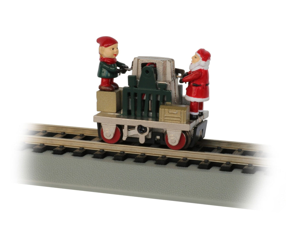 Bachmann 46224 HO Scale Gandy Dancer Operating Hand Car - Christmas Theme - Hobbytech Toys