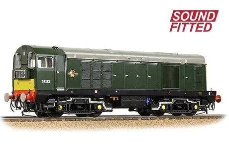 Bachmann Branchline 35 - 353SF OO Scale Class 20/0 Headcode Box D8133 BR Green (Small Yellow Panels) - DCC/Sound Fitted - Hobbytech Toys