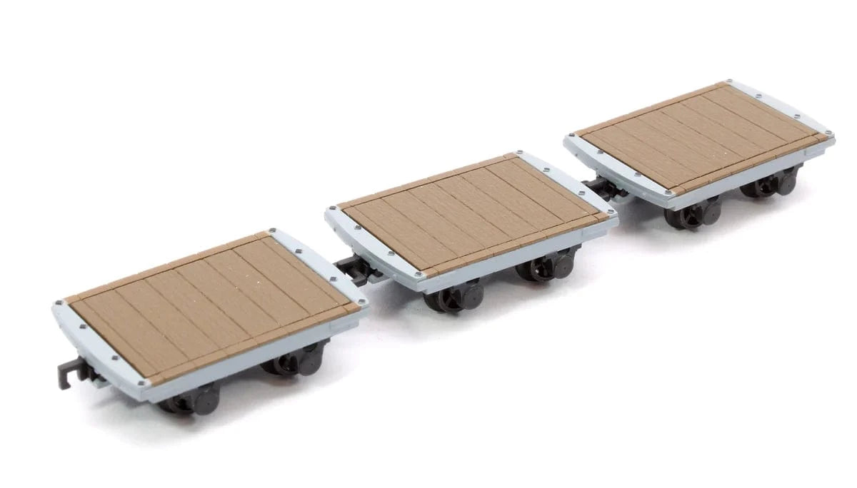 Bachmann Branchline 393-225 OO-9 Dinorwic Slate Wagons without sides 3-Pack Grey - Hobbytech Toys