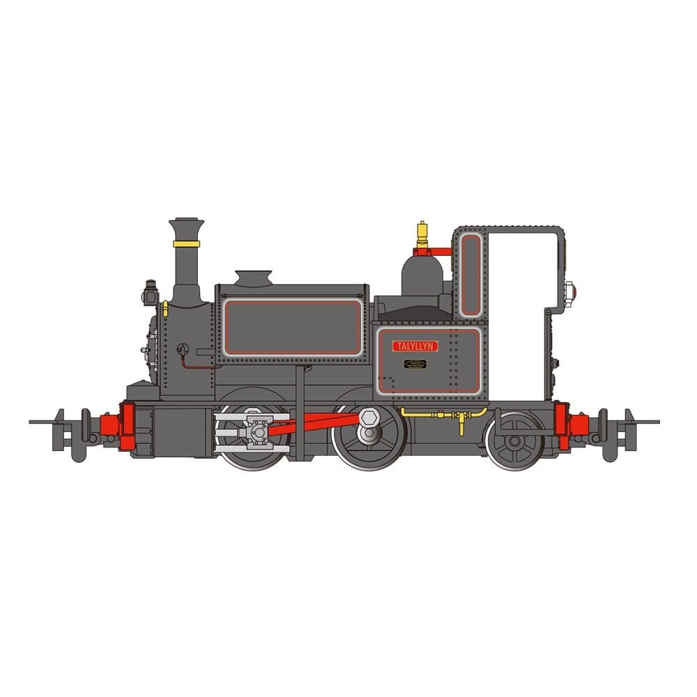 Bachmann Branchline 59101 OO - 9 Scale Talyllyn Fletcher, Jennings & Co 0 - 4 - 2ST (Black) - Hobbytech Toys
