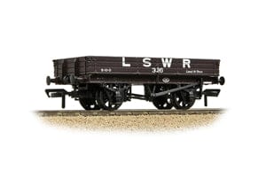 Bachmann Branchline 37-940 OO 3 Plank Wagon LSWR Brown