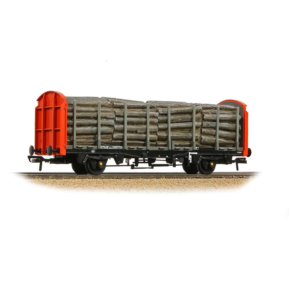 Bachmann Branchline OO Scale BR OTA Timber Wagon BR Railfreight Red [WL] - Hobbytech Toys