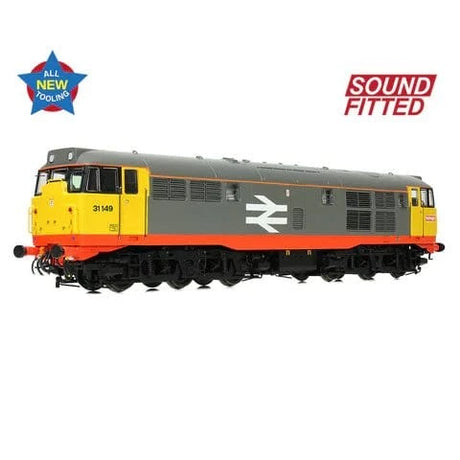 Bachmann Branchline OO Scale Class 31/1 Refurbished 31149 BR Railfreight (Red Stripe) (DCC & Sound) - Hobbytech Toys