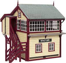 Bachmann Scenecraft 44 - 0168M OO GCR Signal Box Maroon and Cream - Hobbytech Toys