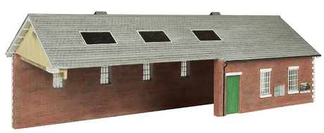 Bachmann Scenecraft 44 - 0180A OO Scale S&DJR Train Shed Green and Cream - Hobbytech Toys