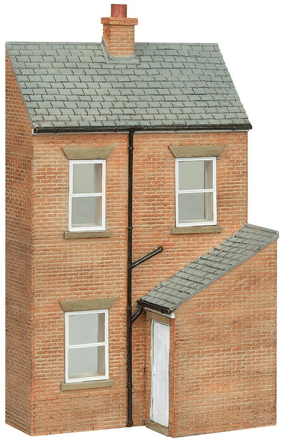 Bachmann Scenecraft 44-0216W OO Scale Low Relief Rear of Terrace, Right Hand Door White - Hobbytech Toys