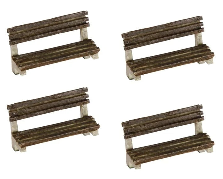 Bachmann Scenecraft 44-514 OO Benches (x4) - Hobbytech Toys