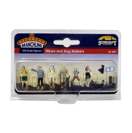 Bachmann Scenecraft OO Scale Hikers and Dog Walkers - Hobbytech Toys