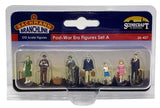 Bachmann Scenecraft OO Scale Post - War Era Figures Set A - Hobbytech Toys