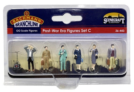 Bachmann Scenecraft OO Scale Post - War Era Figures Set C - Hobbytech Toys