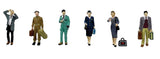 Bachmann Scenecraft OO Scale Post - War Era Figures Set C - Hobbytech Toys