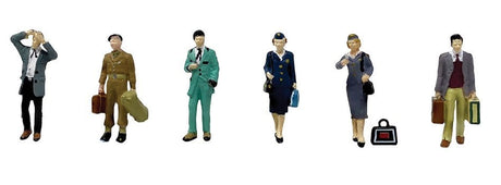 Bachmann Scenecraft OO Scale Post - War Era Figures Set C - Hobbytech Toys