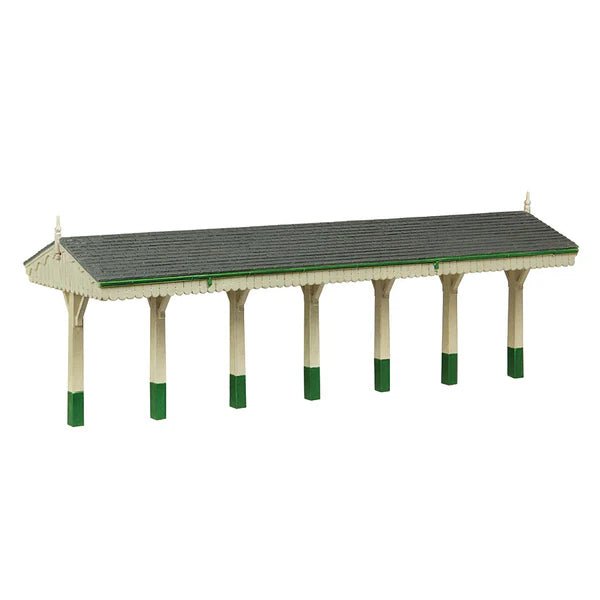 Bachmann Scenecraft OO Scale S&DJR Wooden Canopy Green and Cream - Hobbytech Toys