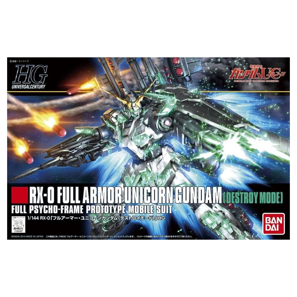 Bandai 1/144 HGUC Full Armor Unicorn Gundam Destroy Mode [5058005]