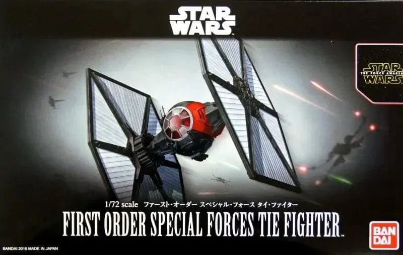 Bandai 1/72 Star Wars First Order Special Forces Tie Fighter Model Kit [5069224]