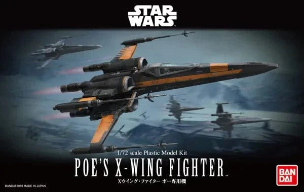 Bandai 1/72 Star Wars Poe's X-Wing Fighter Plastic Model Kit [5069225]