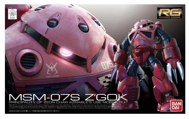 Bandai 5061601 RG MSM-07S Z GOK Char Custom - Hobbytech Toys