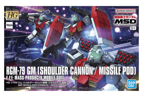 Bandai 5065714 HG 1/144 Gm (Shoulder Cannon / Missile Pod) - Hobbytech Toys