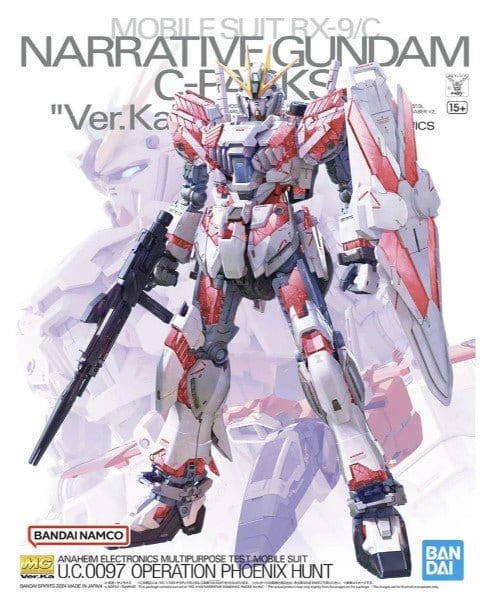 Bandai 5066308 MG 1/100 Narrative Gundam C - Packs Ver.Ka - Hobbytech Toys