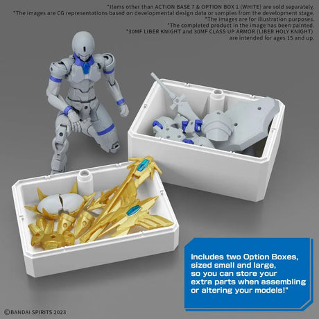 Bandai Action 7 & Option Box - White [5072001]