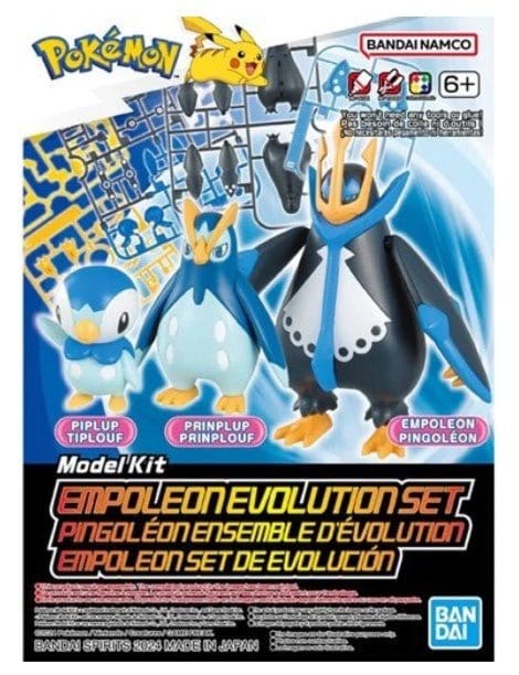 Bandai Empoleon Evolution Set Pokemon Model Kit [5066564] - Hobbytech Toys