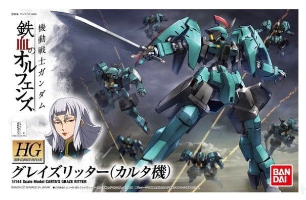 Bandai HG 1/144 Cartas Graze Ritter Gundam Iron - Blooded Orphans [5058259] - Hobbytech Toys