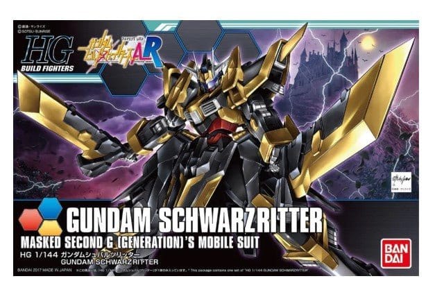 Bandai HG 1/144 Schwarzritter Gundam Build Fighters [5058252] - Hobbytech Toys