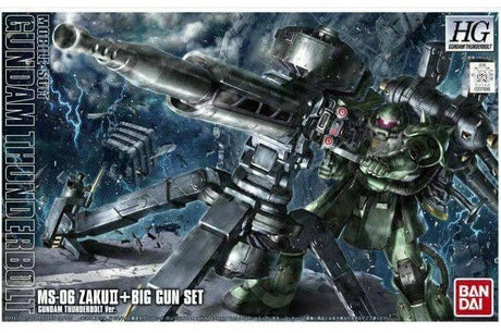 Bandai HG 1/144 Zaku II+Big Gun Set (Gundam Thunderbolt Ver.) [5068501] - Hobbytech Toys