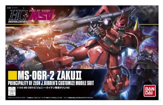Bandai HGUC 1/144 MS - 06R - 2 Zaku II Johnny Ridden Custom Gundam MSV [5060400] - Hobbytech Toys