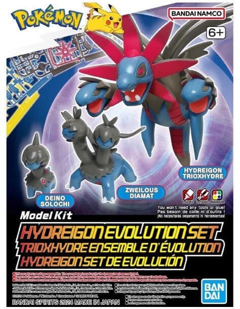 Bandai Hydreigon Evolution Set Pokemon Model Kit [5066562] - Hobbytech Toys