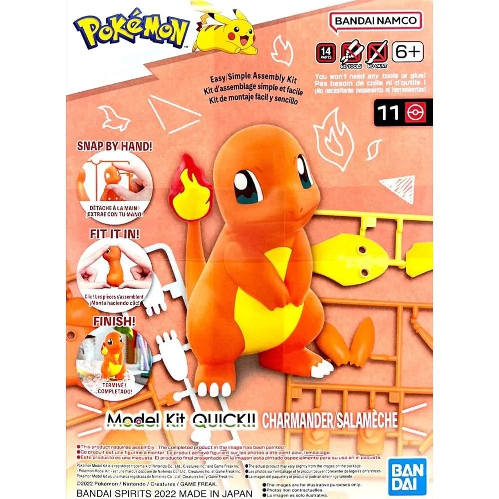 Bandai Pokemon Model QUICK!! 11 Charmander [5064075] - Hobbytech Toys