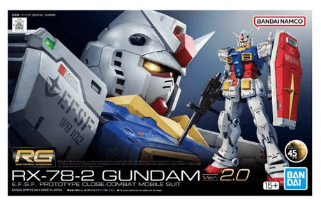 Bandai RG 1/144 RX - 78 - 2 Gundam Ver. 2.0 Gundam Kit [5067155] - Hobbytech Toys