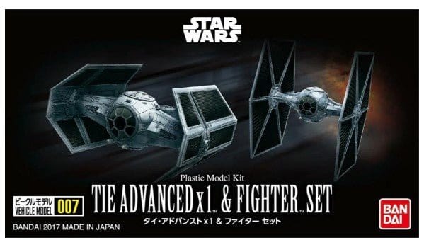 Bandai Star Wars Vehicle Model 007 Tie Advanced X 1 And Fighter Set [G5064110] - Hobbytech Toys