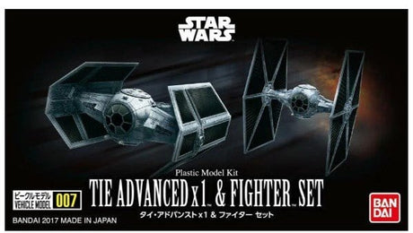 Bandai Star Wars Vehicle Model 007 Tie Advanced X 1 And Fighter Set [G5064110] - Hobbytech Toys